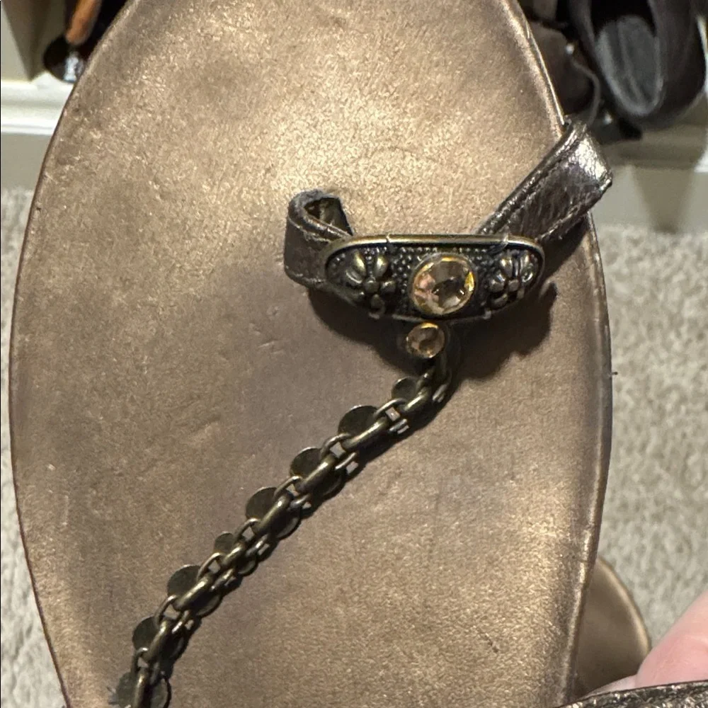 Andrew Geller Women's Metallic Sandals